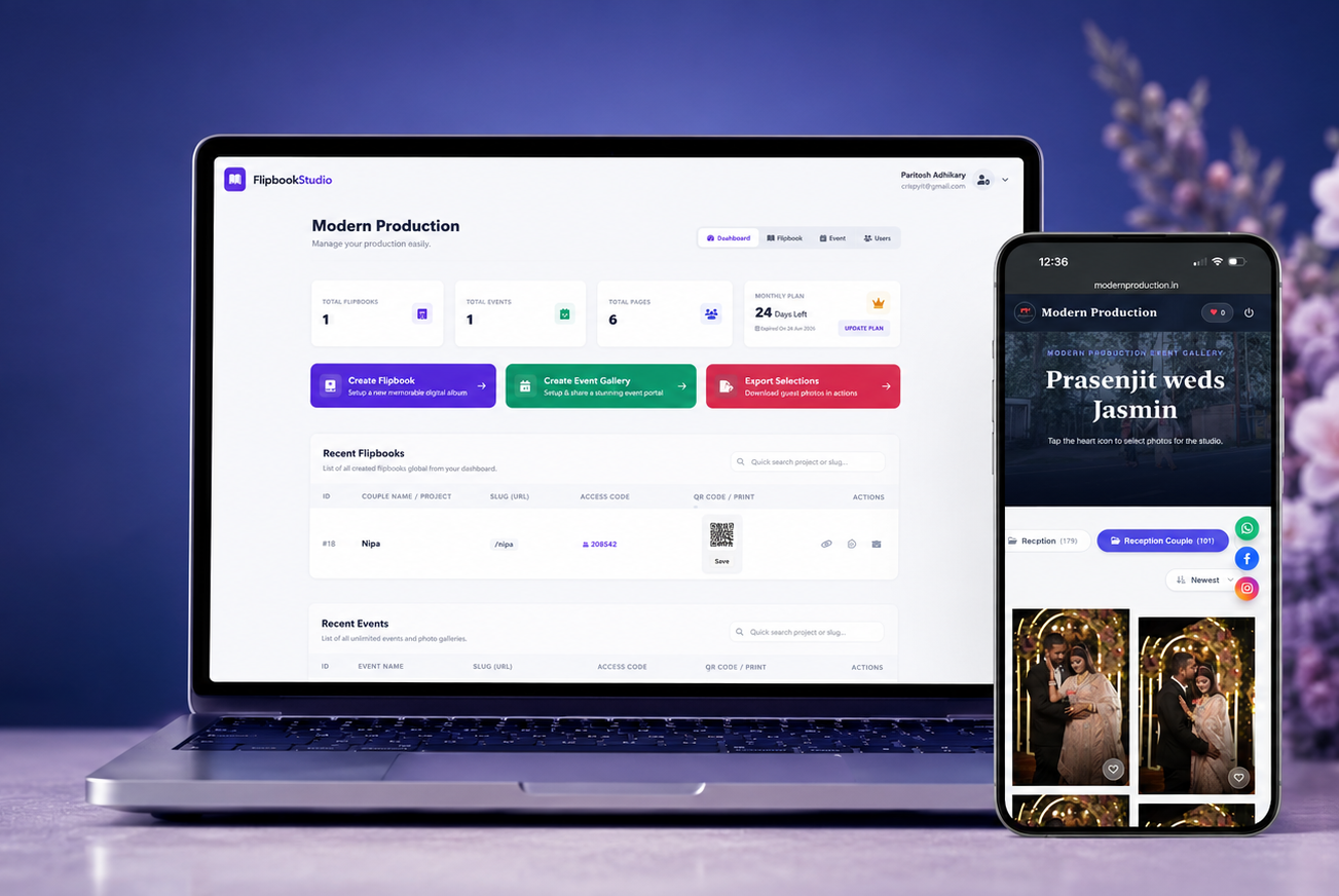 Flipbook Studio Dashboard
